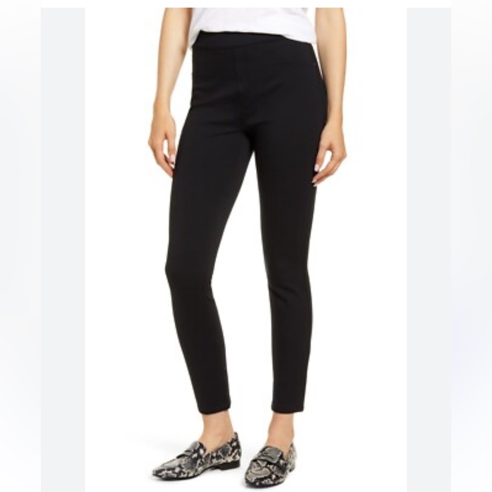 SPANX Perfect Ponte Ankle Pants 20202R Skinny Jegging Legging Black Size Large